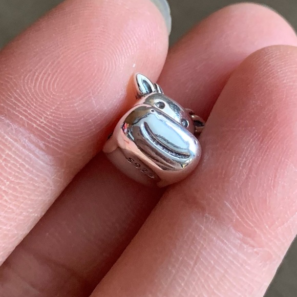 NWOT Silver Cheerful Cow Charm Sterling Silver 925 - Picture 5 of 10